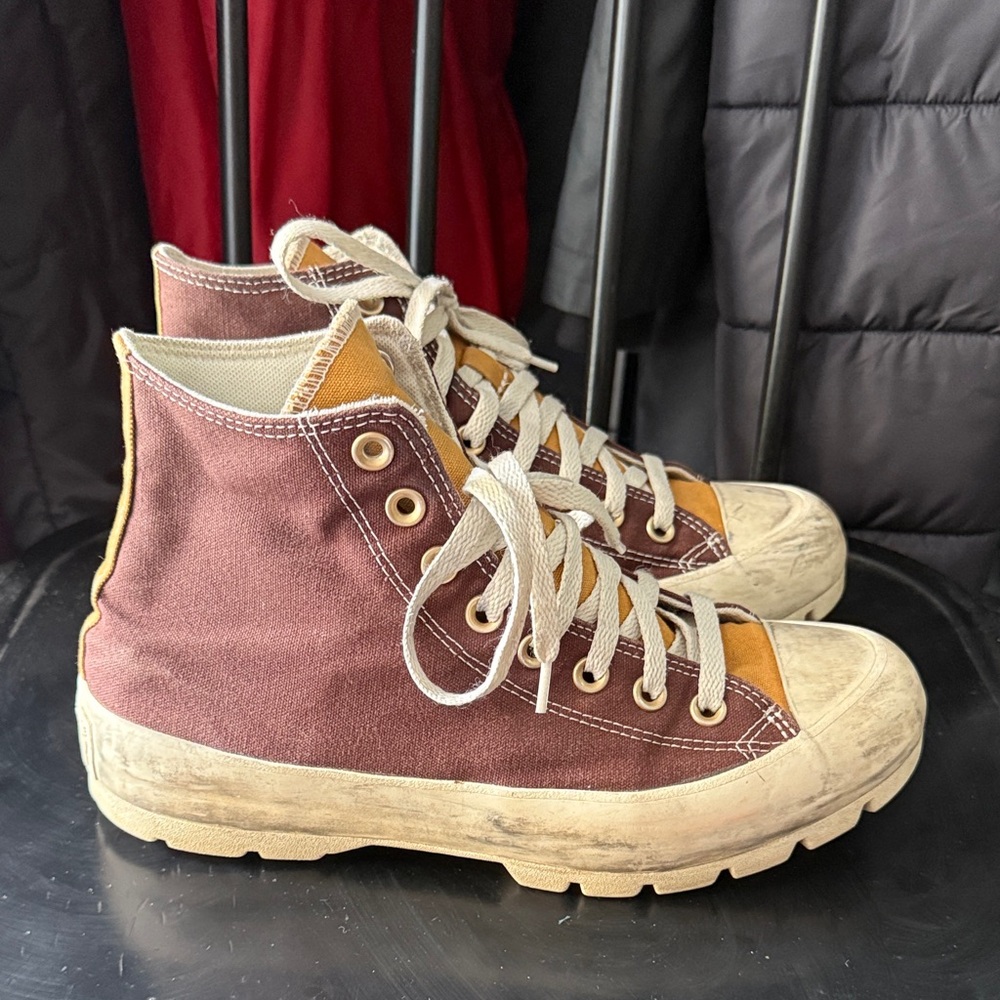 Converse Brown Chuck Taylor Lugged 2.0 High Top Sneakers